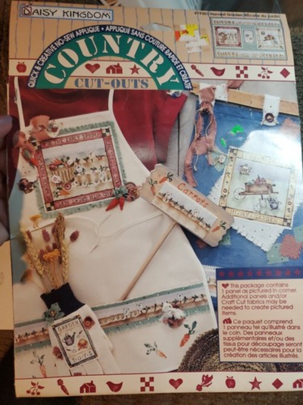 DAISY KINGDOM HARVEST GARDEN Country Cut Outs Fabric Applique CRAFTS